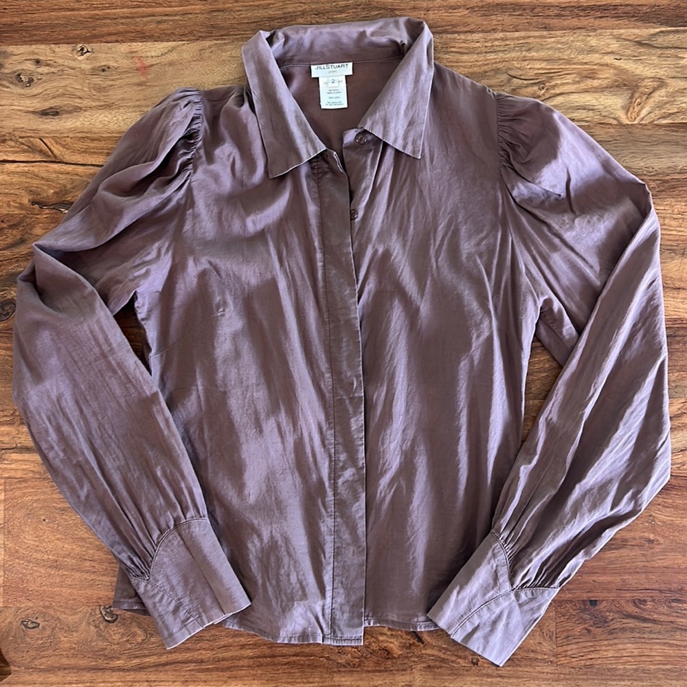 Jill Stuart vintage blouse in a beautiful milk chocolate color